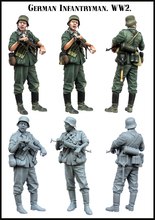 Kit de 1/35 de modelo de LICRA WWII alemán de Infante sin montar, sin pintar 2024 - compra barato