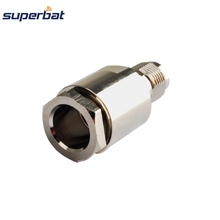 Superbat 10 шт. зажим TNC разъем RF коаксиальный разъем для кабеля RG8 RG214 LMR400 2024 - купить недорого