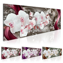 DIY Diamond Painting Cross Stitch Crafts 5D Drill Mosaic Home Decor Full Square Diamond Embroidery Orchids flower YG343 2024 - buy cheap