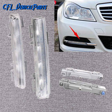 Pair Front Left+Right DRL Daytime Running Lamp Fog Light 2049068900 2049069000 For Mercedes-Benz W204 S204 R172 C350 W212 2012 2024 - buy cheap