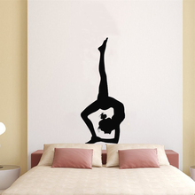Pegatinas de pared para el hogar, póster artístico de Yoga, Fitness, gimnasio, chica, dormitorio, adhesivo deportivo para uñas, póster de vinilo para dormitorio, LX272 2024 - compra barato