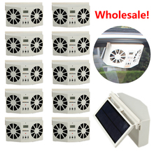 10 PCS Solar power fan Auto Air Vent Cool Fan Cooler Ventilation System Radiator 2024 - buy cheap