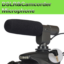 Free Shipping new DV Video Stereo Microphone For Canon T3i T2i 7D 5D 60D For Nikon D3S D7000 For Pentax K7 K-5 DSLR Camera 2024 - buy cheap