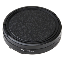 Filtro de lente uv redondo de 58mm com tampa, para gopro hero4 session hd, acessórios para câmera 2024 - compre barato