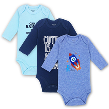 Macacão para bebês de 3 cabeças, roupa para recém-nascidos, conjuntos de roupas de bebê de manga longa para meninos e meninas 2024 - compre barato