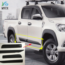 Kit de moldagem automotiva para toyota hilux, moldura de abs, cor preta, modelos revo 2015 a 2019 2024 - compre barato