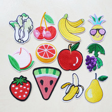 1 Pcs Pear Fruit Embroidery Iron On Patches For Clothes Foods Stripes Stickers Appliques Sewing On Accessories Vegetables Badges 2024 - buy cheap