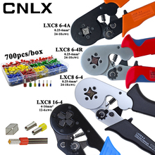 Alicates de prensado LXC8, caja de terminales de tubo eléctrico, mini herramientas de abrazadera de marca, 10S 0,25-10 mm2 23-7AWG LXC8 6-4/6-4A 0,25-6 mm2 LXC8 16-4 2024 - compra barato