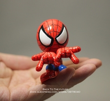 Disney-figuras de acción de los vengadores de Marvel, modelo de minidecoración de PVC, Spiderman, versión Q, Colección, 6,5 cm 2024 - compra barato