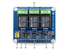 Релейная плата Waveshare для Raspberry Pi, мощность релейной платы, поддерживает Raspberry Pi A +/B +/2B/3B/3B + для домашней автоматизации 2024 - купить недорого