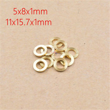 50pcs 5x8x1mm 11x15.7x1mm Mini V Wheel Precision Shim Washer brass gold for OpenBuilds/CNC/3D printer mini Wheel Kit 2024 - buy cheap