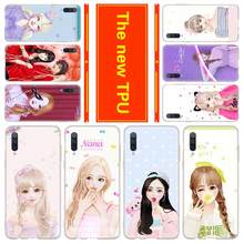 Soft Silicone Case For Xiaomi Mi 12 11 10 8 A3 A2 Cc9 Lite 9 11Pro 6x Ultra Cover Enakei lovely girl Cute art 2024 - buy cheap