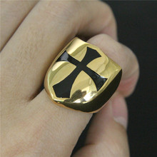 Кольцо из нержавеющей стали, золотого цвета, 1 шт. 2024 - купить недорого