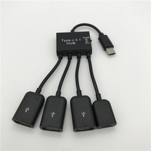 1 Set 4in1 USB 3.1 Type-C To Micro +3port USB 2.0 Power Charging Host Multiple OTG Hub Cable Adapter 2024 - buy cheap