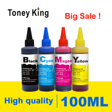 Toney King 4X100 мл принтер inkt voor СНПЧ бак чернил Запасной комплект для HP для Epson для canon pixma deskjet чернильная бутылка 2024 - купить недорого