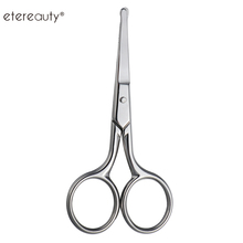 Makeup Scissor Eyebrow Eyelashes Nose Hair Scissor round Trimming Tweezers Stainless Steel Small Clipper Eyebrow Trimer A4 2024 - buy cheap