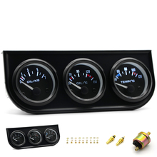 52mm Water Temp Oil Temp Oil Pressure Gauge Meter 3 in 1 Kit With Sensor 2024 - buy cheap