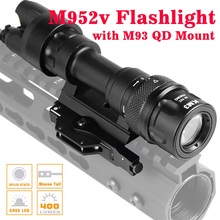 Luz LED para armas tácticas, linterna mejorada de 400 lúmenes, M952V, con montaje M93 QD, RL8-0020 de caza para Rifle al aire libre 2024 - compra barato