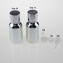 100pcs  wholesale empty sliver glass 0.5oz essential oil sample bottle ,empty 15ml essential oil glass bottle with screw cap 2024 - buy cheap