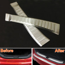 Car Covers 2x Rear Bumper Tail Tailgate Trunk Guard Sill Plate Protector Cover Scuff Trim Cover For Yaris L 2014 Car Styling 2024 - buy cheap