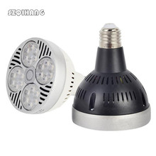Lámpara LED brillante para iluminación de pista, AC85-265V E27 PAR30 bombilla LED para lámpara 40W, ventilador incorporado 2024 - compra barato