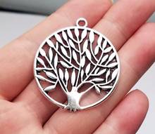 5pcs/lot--36mm, Antique bronze/silver plated Tree of Life charms ,DIY supplies, Jewelry accessories 2024 - buy cheap