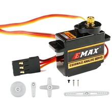 EMAX-Mini Servo analógico ES08MA II, engranaje de Metal original, 100%, 12g/2,0 kg/0,12 seg, Mg90S, 4 unidades/lote 2024 - compra barato