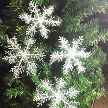 wholesale 30Pcs/pack White Snowflake 6cm Christmas Snow flakes Ornaments Holiday Christmas Tree Decortion Festival Home Decor 2024 - buy cheap