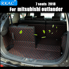 RKAC-esteras especiales personalizadas para coche, alfombras impermeables duraderas para maletero de Mitsubishi Outlander, 7 asientos, 2018 2024 - compra barato