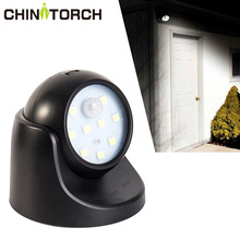 Wireless Motion Sensor Light 9 LED AAA Battery Powered 360 Degree Rotation Night Light Motion LED Indoor Outdoor Wall Lamp 2024 - buy cheap