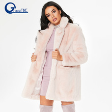 Women Winter Coats Outerwear Slim Long Pink Red Jacket Thicken Warm Faux Fur Coat Casual Shaggy Fake Fur Jacket Female Overcoats 2024 - buy cheap