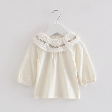 Baby Girls Clothes Spring Newborn Baby Girls Toddler Kids Clothing Lace Lantern Sleeve shirts Tops Outfit 0-2Y 2024 - buy cheap