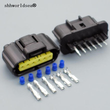 Shhworld-conector macho e fêmea para pedal do acelerador de carro, 6 pinos, 1.8mm, para kia, hyundai, mitsubishi 2013-1 2024 - compre barato