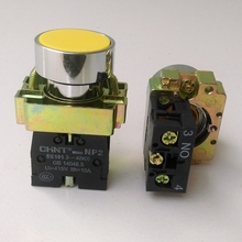 1PCS CHINT NP2-BA51 Momentary Push Button 1NO Self-reset Flat Pushbutton Switch Replace XB2-BA42 2024 - buy cheap