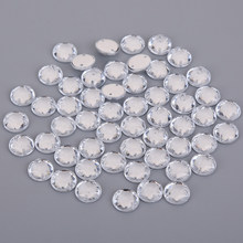 18mm 144pcs Round Flatback Two Holes Sew-On Rhinestone Crystals Acrylic Beads For Garment Stones Accessory DIY Crafts 2024 - buy cheap