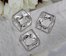 Vintage Silver Cube Inside Crystal  Charms Pendant For Jewelry Making Findings Bracelets Handmade Accessories DIY Gifts HOT S70 2024 - buy cheap