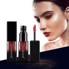 Niceface-brillo de labios mate de 18 colores, taza antiadherente impermeable sin decoloración, secado rápido, barra de labios que duradera 2024 - compra barato