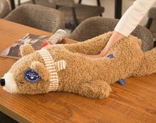 Grande 80 cm adorable oso marrón de peluche oso propensa suave muñeca almohada de regalo de Navidad b1834 2024 - compra barato