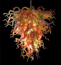 E14 Light American Style LED Chandelier Colorful Style Hand Blown Glass Chandelier 2024 - buy cheap