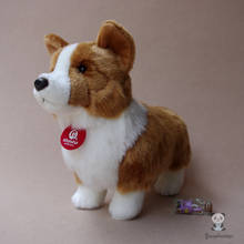 Plush Dogs Doll Welsh Corgi  Toys For Children  Simulation  Animals  Educational Toy Gifts Women Peluche 2024 - buy cheap