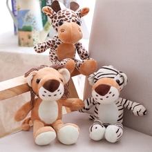 Soft  Lion Tiger  Plush Toy Stuffed Giraffe  Plush Soft Toys For Children's Bed Toy 2024 - buy cheap