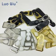 Sexy underwear accessories Nickel plated alloy suspender clip garter belt clip Zinc alloy+rubber 100pcs/lot 1.4cm 2024 - buy cheap