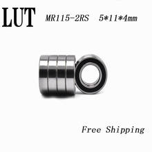 High quality 10PCS ABEC-5 MR115-2RS MR115 2RS MR115 RS MR115RS 5x11x4 mm rubber sealed cover miniature deep groove ball bearing 2024 - buy cheap