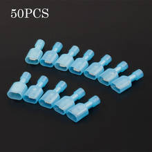 50PCS/25Pairs Spade Crimp Connectors Male&Female Nylon Fully Insulated Butt Electrical Crimp Terminals For Wire Cable 16-14 AWG 2024 - buy cheap