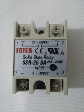 solid state relay SSR-25DA 25A actually 3-32V DC TO 24-380V AC SSR 25DA relay solid state 2024 - buy cheap