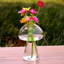 Стеклянная ваза в форме гриба, Террариум, бутылка, контейнер, цветок, домашний стол, Декор, современный стиль, украшения 2024 - купить недорого
