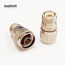 1pc N male plug  switch  UHF  female jack  RF Coax Adapter convertor Straight  Nickelplated  NEW wholesale 2024 - buy cheap