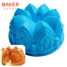 Large crown silicone cake mold bread baking tools novelty cake bakeware molds bread pastyr moulds diy birthday wedding cake 2024 - buy cheap