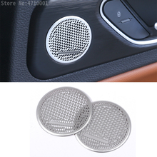 2pcs New! For Alfa Romeo Giulia 2017 Car-styling Aluminum Alloy Chrome Car Door Audio Speaker Cover Trim Auto Accessories 2024 - buy cheap