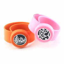 Musical Kids Adjustable Mosquito Repellent Bangle Essential Oil Diffuser Bracelet Men Women Silicone Bracelets 2024 - buy cheap